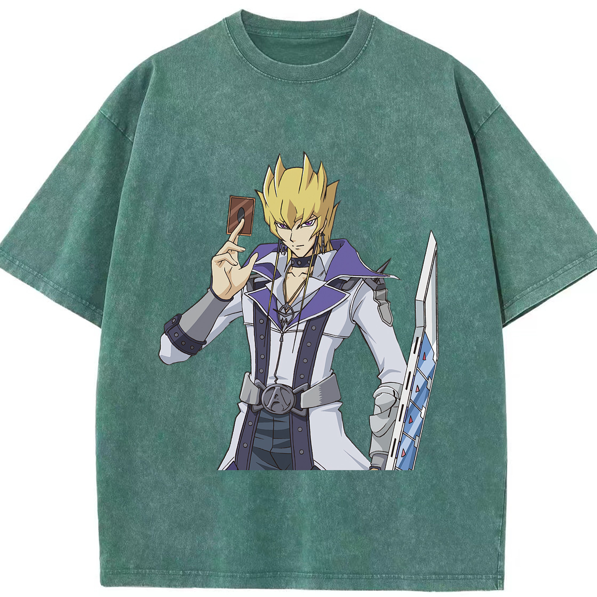 （画像用） 遊☆戯☆王 Yu-Gi-Oh! 綿100% ヴィンテージ風 半袖Tシャツ（フロントプリント）